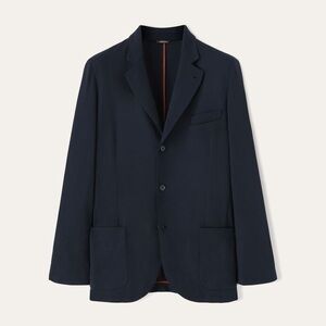 Loro Piana Blue Sport Coat with Notch Lapel